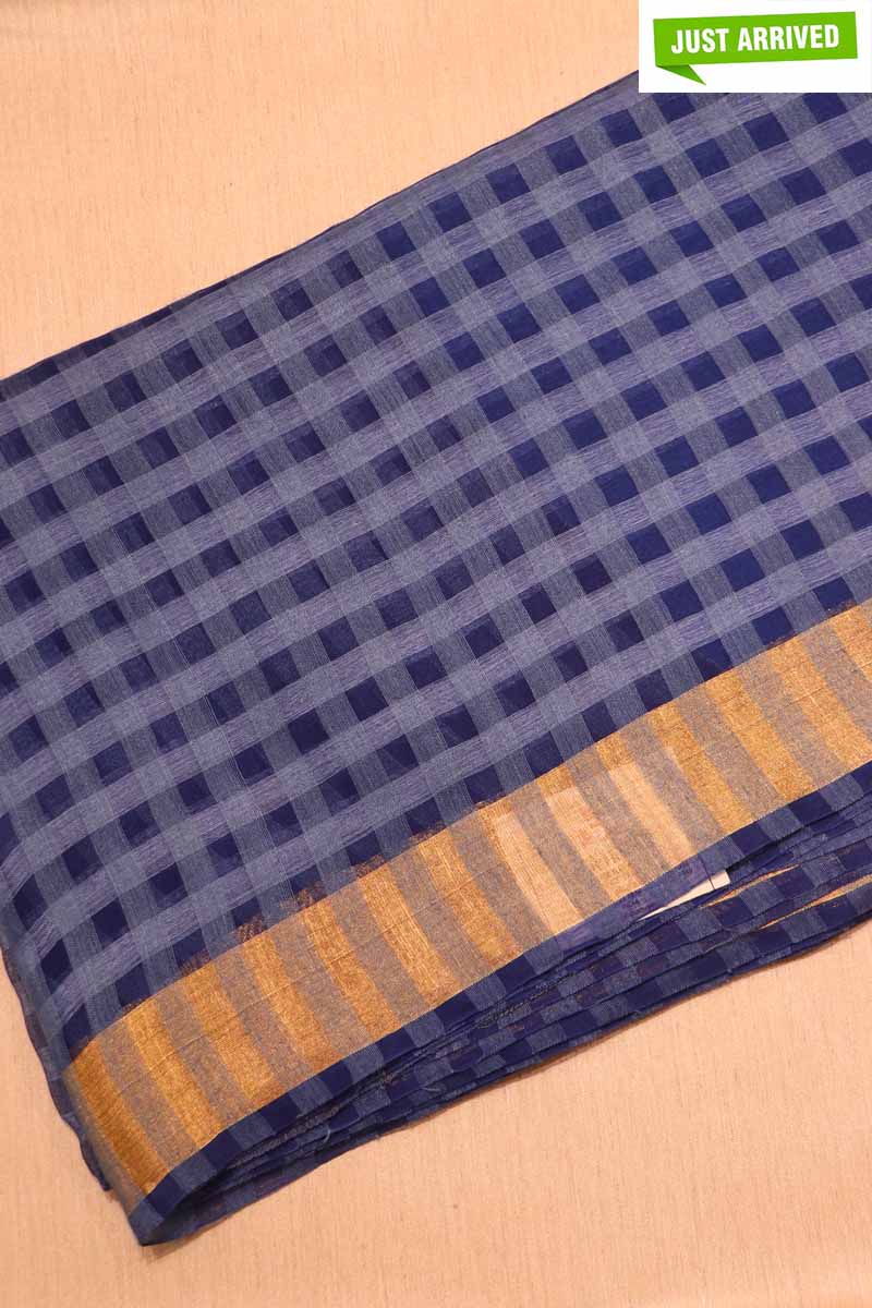 Checks Classic Handloom Pure Tussar Silk Saree AF211359